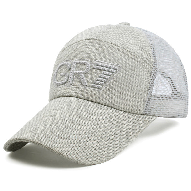 Embroidered Baseball Net Hat Sunscreen Hat