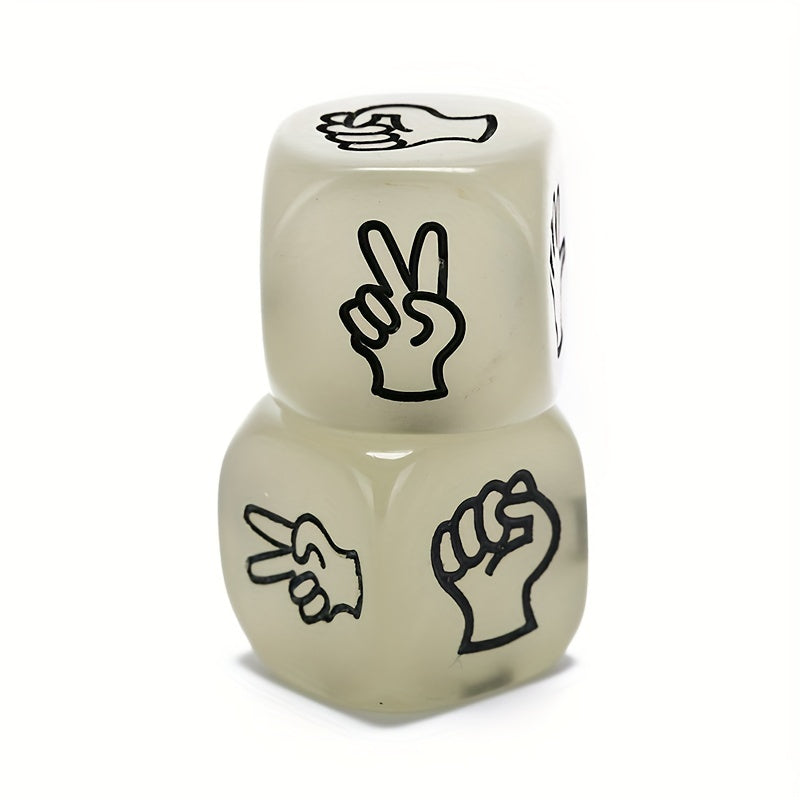 2pcs Funny Luminous Dice for Guessing Game and Drinking, Party Bar