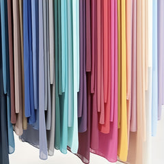 Candy Chiffon Scarf Breathable Shawl Casual Head Wrap Turban