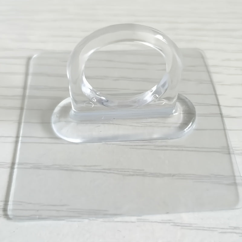 5pcs Wall Storage Hook Shampoo Shower Gel Shelf Self Adhesive Bathroom Holder