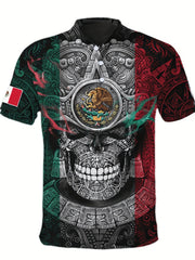 Skull And Eagle Men's Graphic Novelty T shirt Casual Comfy Tees