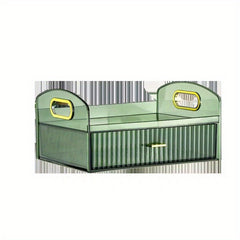 Transparent Makeup Storage Box with Drawer, Dustproof Cosmetic Organizer