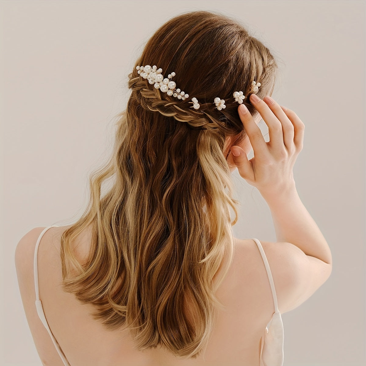 3PCS PACK Bridal Jewelry Hairpin Pearl U shaped Hairpin Bridesmaid Wedding Dress