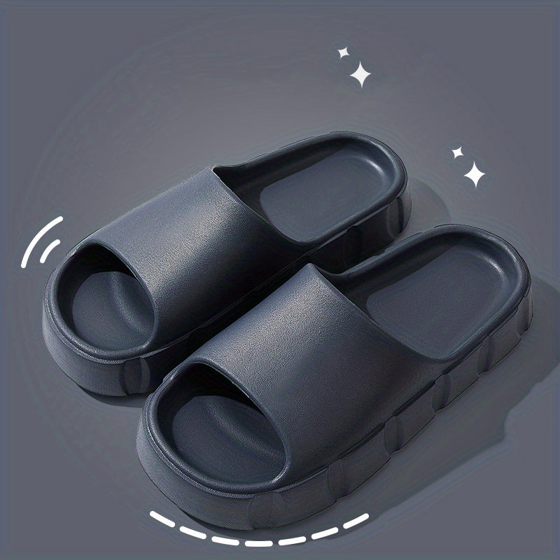 Men's Non Slip Pillow Slides Open Toe Slippers