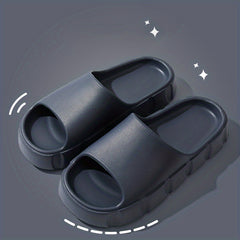 Men's Non Slip Pillow Slides Open Toe Slippers
