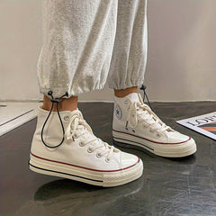 Women's Classic High Top Canvas Shoes Casual Lace Up Outdoor Sneakers