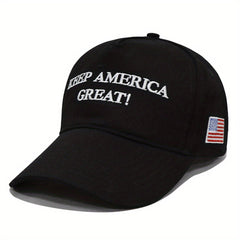 Flag Embroidery Baseball Cap Solid Cotton Dad Hat Unisex Sports Hat