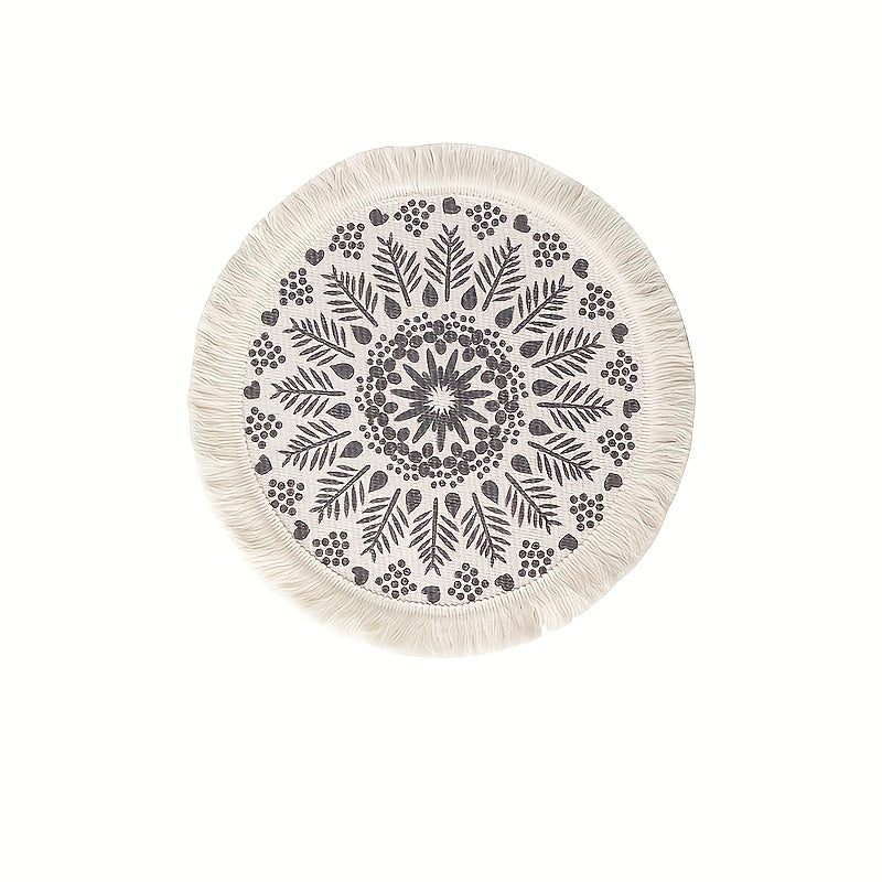 Boho Tassel Coasters Absorbent Cup Coasters For Home Decor