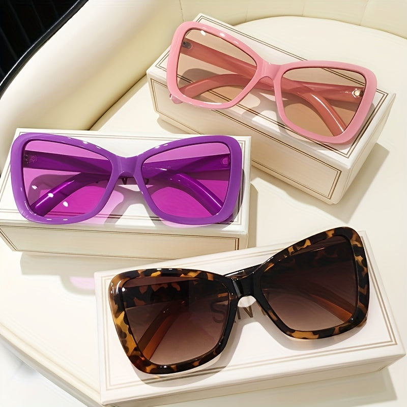 Y2K Cat Eye Sunglasses UV400 Large Summer Party Sun Shades