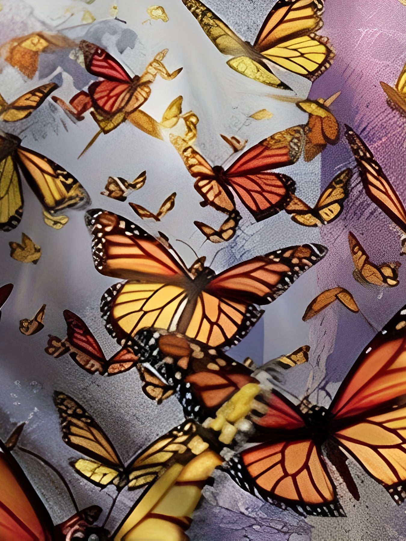 Men's Butterfly Graphic T-shirt Breathable 3D Print Tee