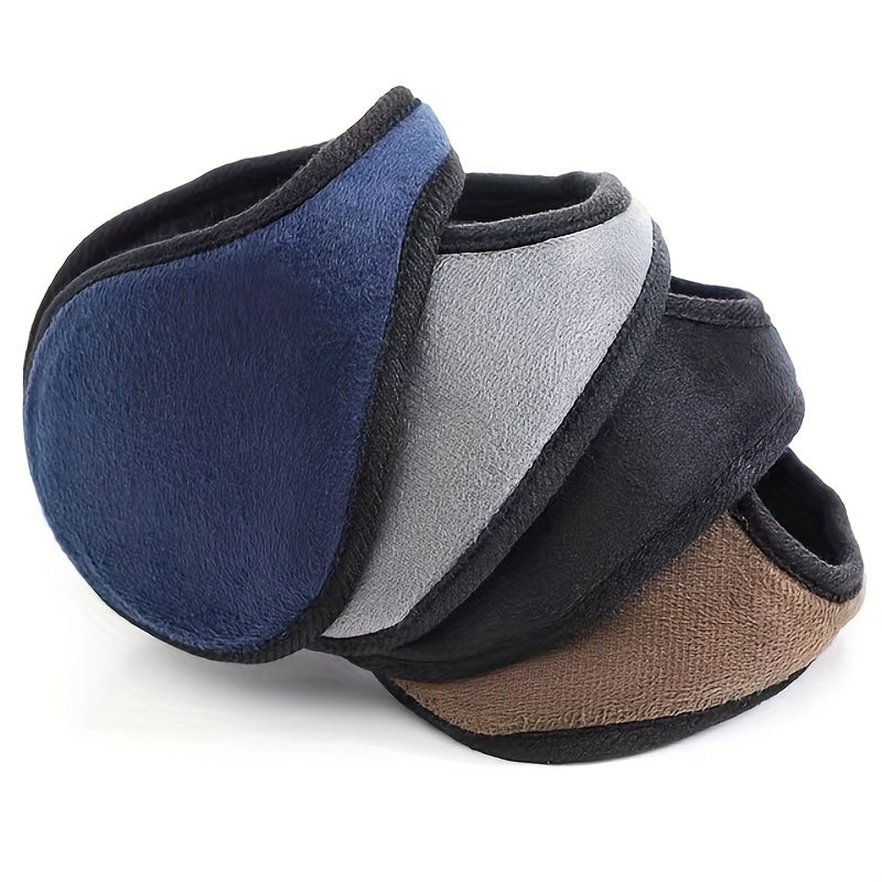 Thermal Insulated Plush Fleece Ear Warmers Soft Fuzzy Winter Ear, Ergonomic Fit