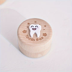 Wooden Tooth Keepsake Box with Fetal Hair Collection - Perfect Birthday Gift