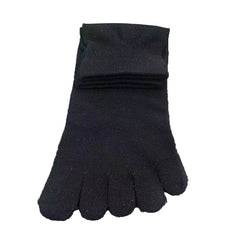 Breathable Moisture Wicking Five Finger Socks Comfortable Solid Short Socks