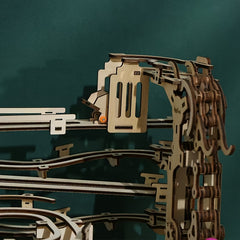 DIY 3D Jigsaw Puzzle Wooden Bead Roller Coaster Gift