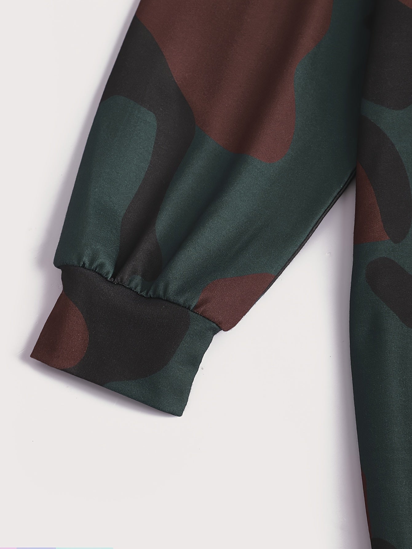 Women's Camo Long Sleeve Sweatshirt Dress