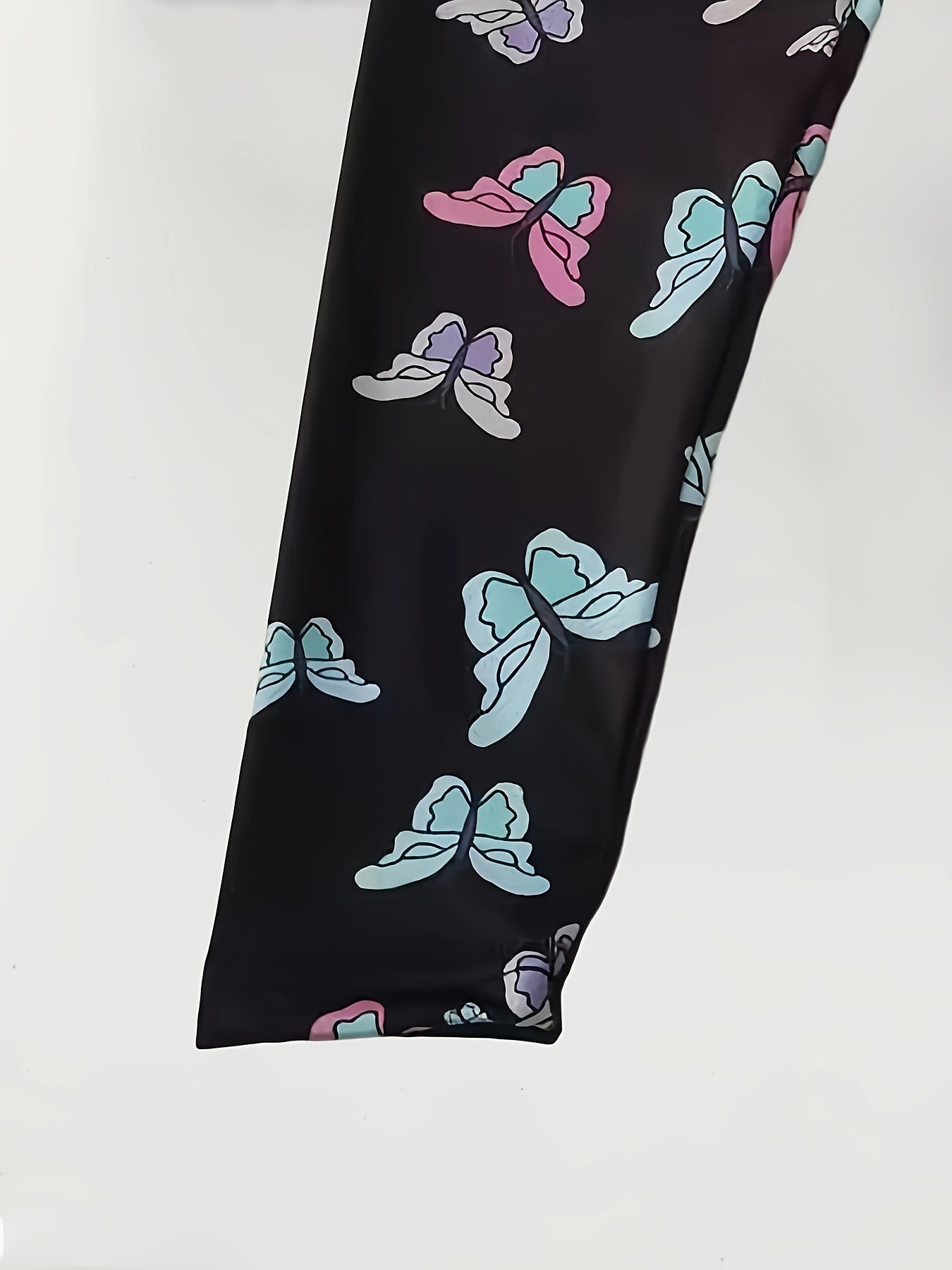 Colorful Butterfly Print Leggings Girls Casual Leggings All Season Gift
