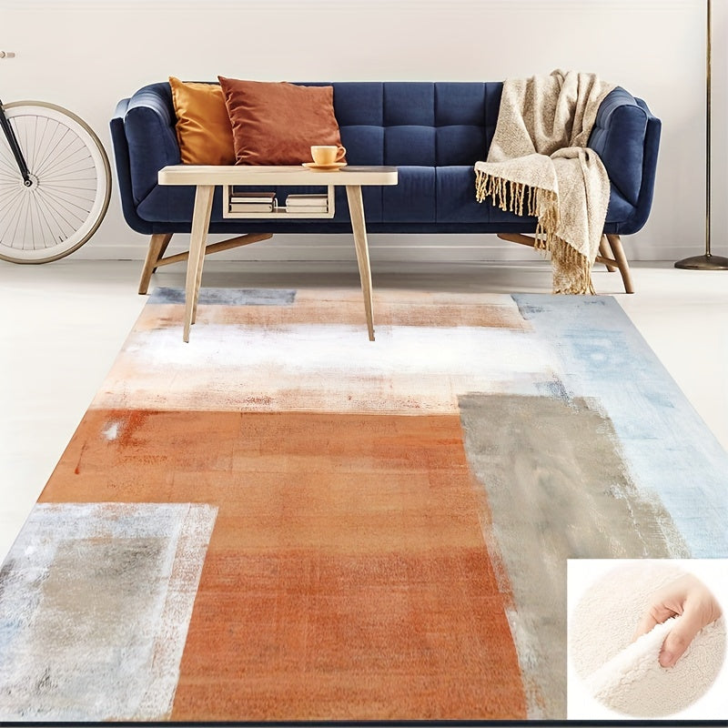Abstract Nordic Modern Area Rugs Non Slip Large Rugs Non Shedding Carpet