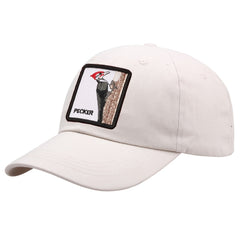 Animal Embroidery Patch Baseball Cap Cotton Sun Hat Adjustable Dad Hats