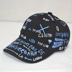Letter Graffiti Baseball Cap for Men, Women, and Children