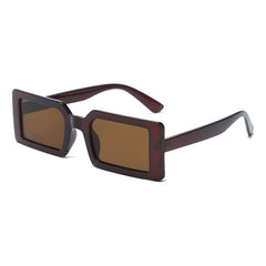 Square Small Thick Frame Sunglasses Solid Outdoor Sunshade Glasses