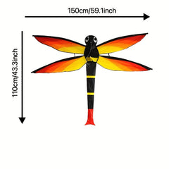 3D Dragonfly Kite D handle Flying Line Ripstop Polyester Strong Fiberglass
