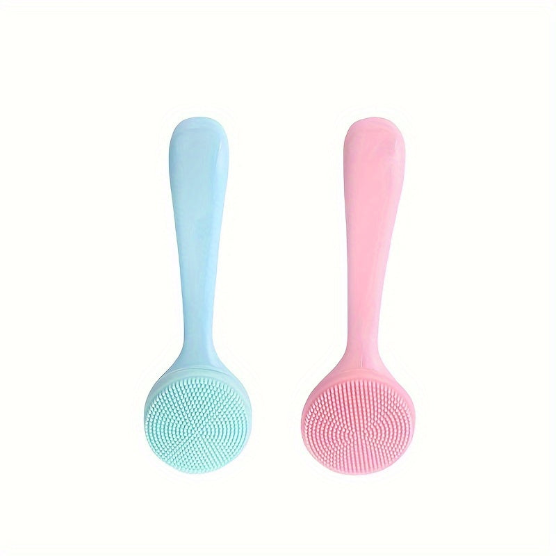 2pcs Skin Massage Brush Facial Exfoliating Tool For Deep Cleaning