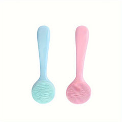 2pcs Skin Massage Brush Facial Exfoliating Tool For Deep Cleaning