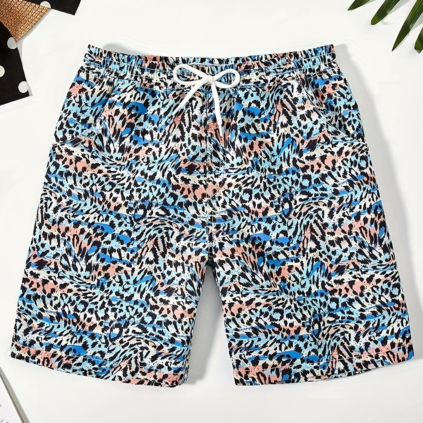 Boys' Leopard Print Quick Dry Surf Shorts