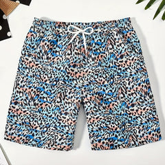 Boys' Leopard Print Quick Dry Surf Shorts