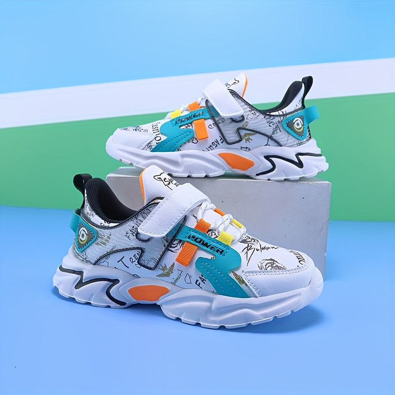 Girl's Colour Block Chunky Shoes Comfy Non Slip Soft Sole Sneakers
