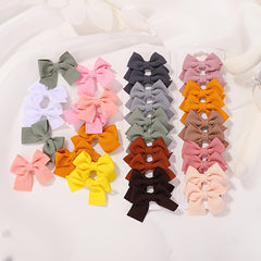 10pcs Bow Hair Clip Ponytail Clip Sets for Girls Kids