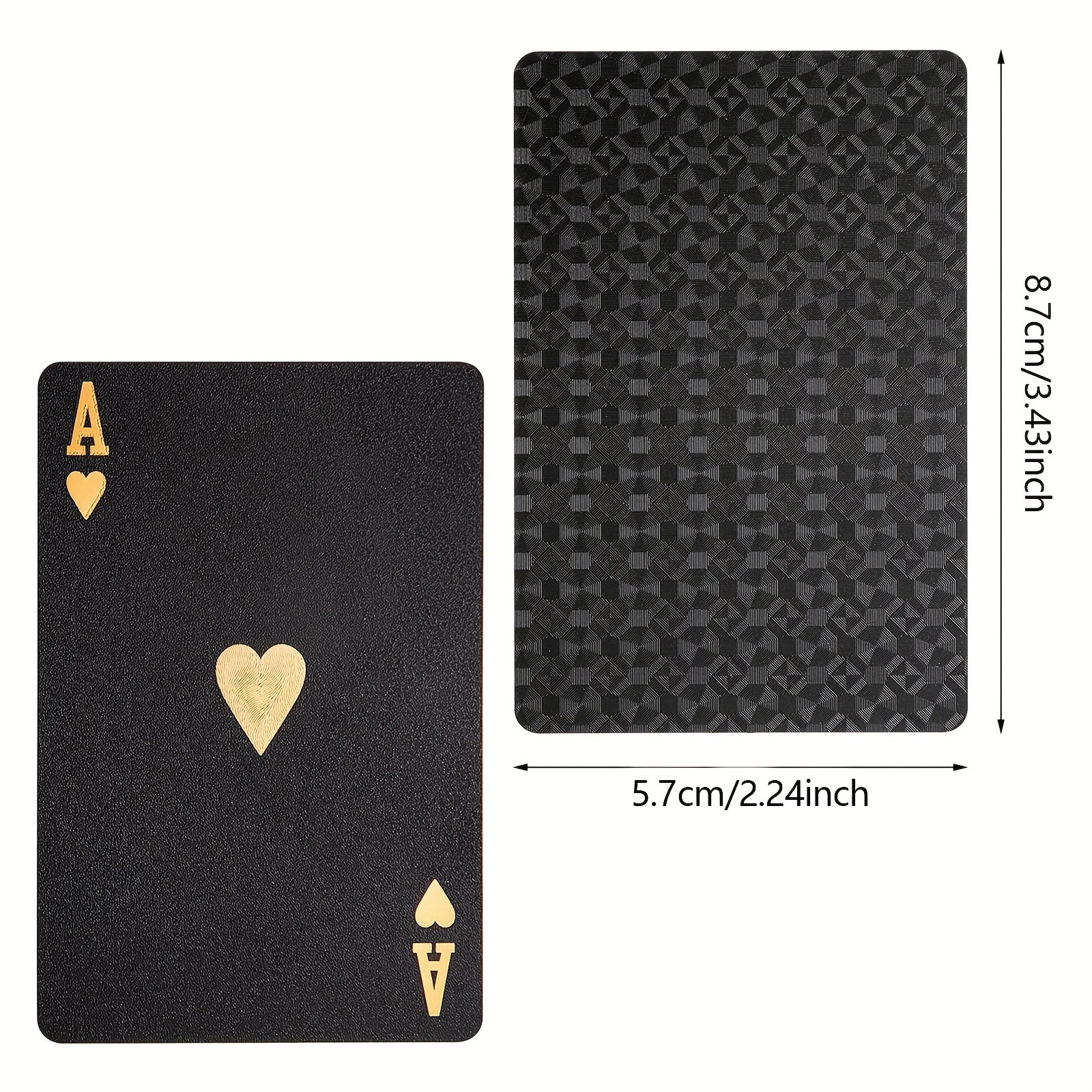 2 Decks Waterproof Poker Cards for Family Gathering