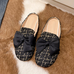 Bow Decor Mules Women's Footwear