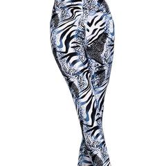 Leopard Print Skinny Leggings Stretchy Casual Leggings Women's Clothing