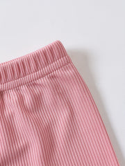 Kitten Print Bike Shorts for Girls - Comfy Casual Wear for Summer