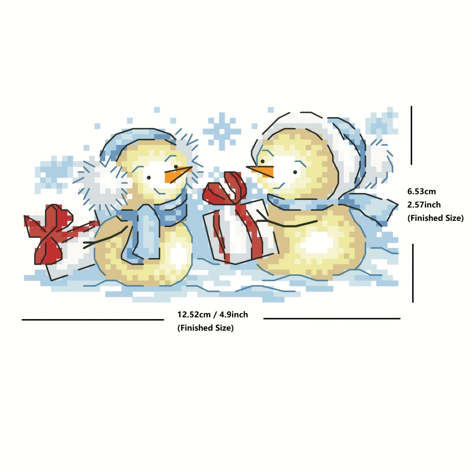 DIY Cross Stitch Material Bag Merry Christmas 3D Embroidery Material Bag