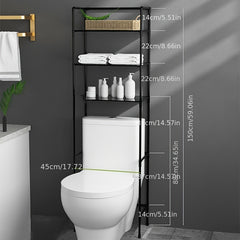 Toilet Rack Bathroom Floor standing Toilet Storage Rack Without Drilling