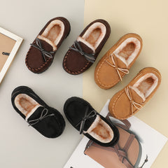 Boys Slip On Fleece House Shoes Non Slip Soft Bottom Walking Shoes
