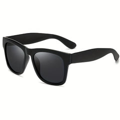 Vintage Bungee Round Sunglasses Men Unisex Large Frame