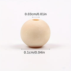 Beaded Wooden Beads Jewelry Accessories Round Beads