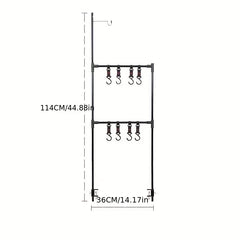 Desktop Storage Rack Aluminum Lightweight Adjustable Base Clamp Hanging Rack