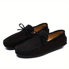 Men's Bowknot Moccasin Loafer Shoes Non-slip Slip-On Driving Shoes