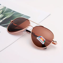 Men's Polarized Sunglasses Unisex Decorative Sunglasses with Case