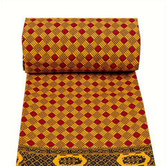 Polyester African Geometric Pattern Print Cloth 5 49 Meter