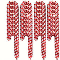 30pcs Christmas Candy Cane Foil Balloons Xmas Party Decoration