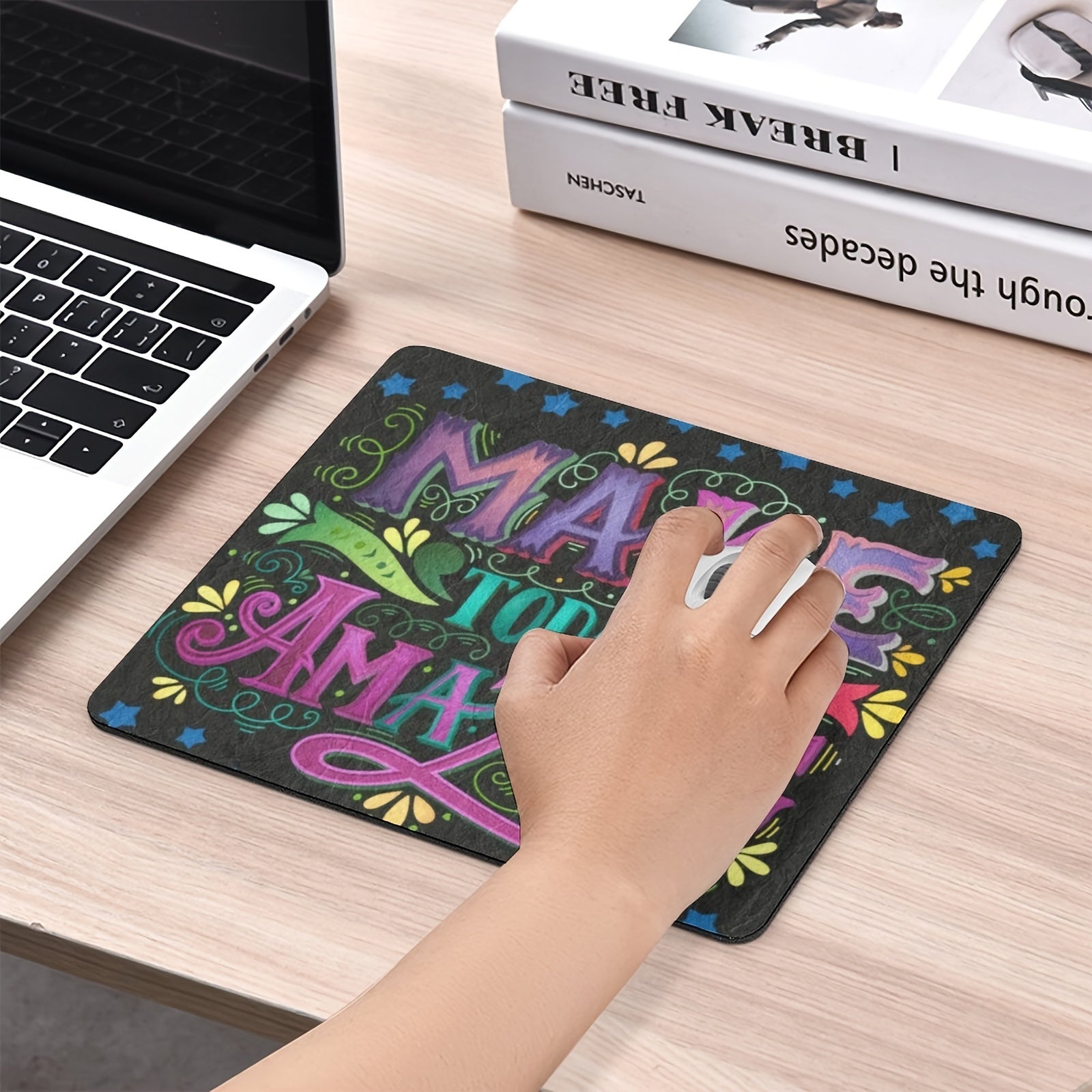 Gaming Mouse Pad Non-Slip Rubber Base Waterproof for Computer Laptop Office Home