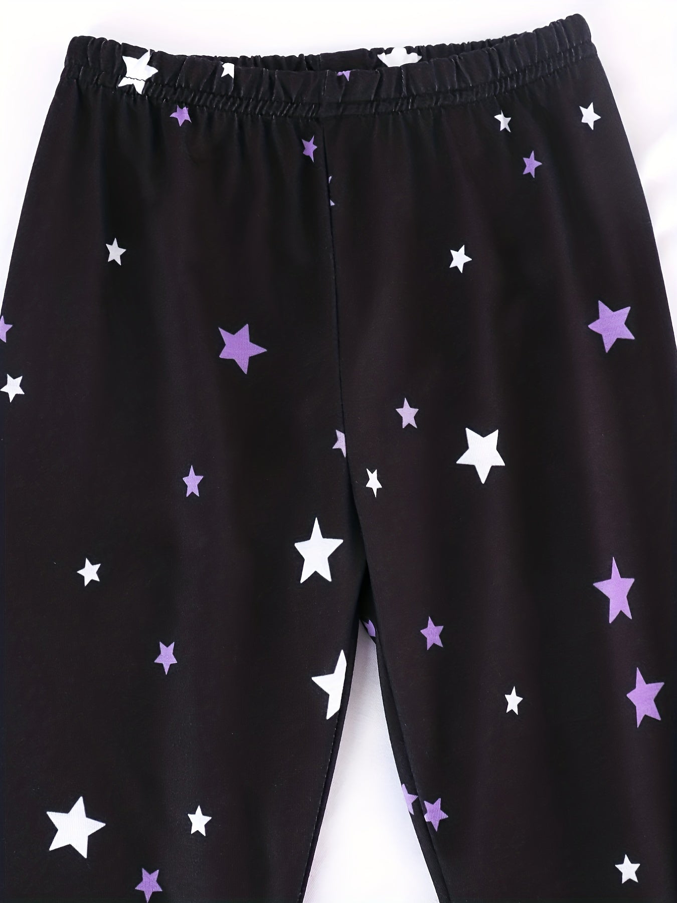 Girls Lounge Wear Long Sleeve Top & Pants 2 Piece Set Star Unicorn Print Pajamas