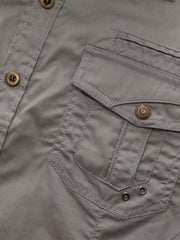 Men s Solid Casual Button Down Shirts - One Size Smaller