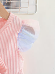 Baby Girls Bowknot Mesh Dress Summer Clothes
