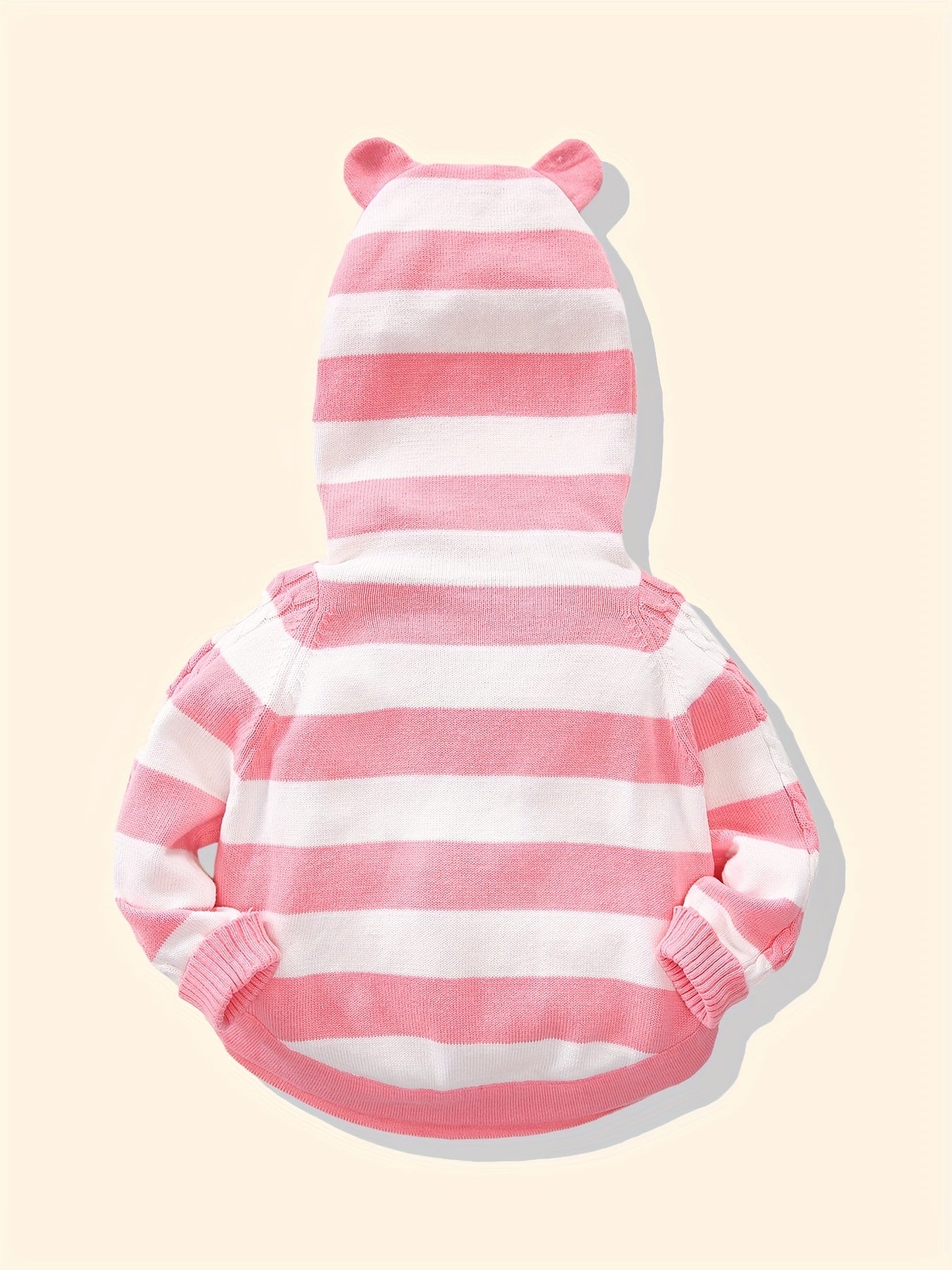 Baby Thin Stripe Hooded Sweater Newborn Cotton Hoodie